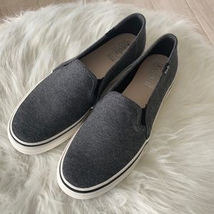 Keds Dreamfoam Double Deck Jersey Charcoal sz7 BNWT